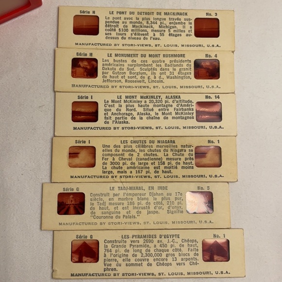 Vintage Stori-Views Stereo Viewer Wonders of World - Picture 9 of 11